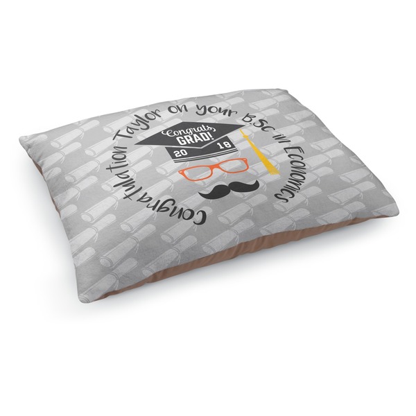 Custom Hipster Graduate Dog Bed - Medium w/ Name or Text