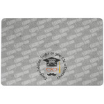 Hipster Graduate Dog Food Mat w/ Name or Text