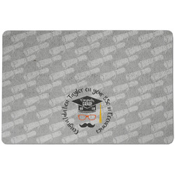 Hipster Graduate Dog Food Mat w/ Name or Text