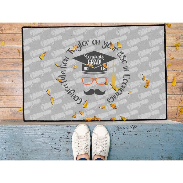 Hipster Graduate Door Mat - LIFESTYLE (Med)