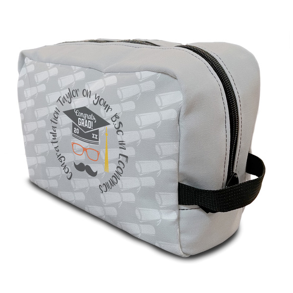 Custom Hipster Graduate Toiletry Bag / Dopp Kit (Personalized)