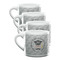Hipster Graduate Double Shot Espresso Mugs - Set of 4 Front