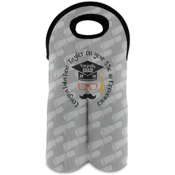 Hipster Graduate Wine Tote Bag (2 Bottles) (Personalized)