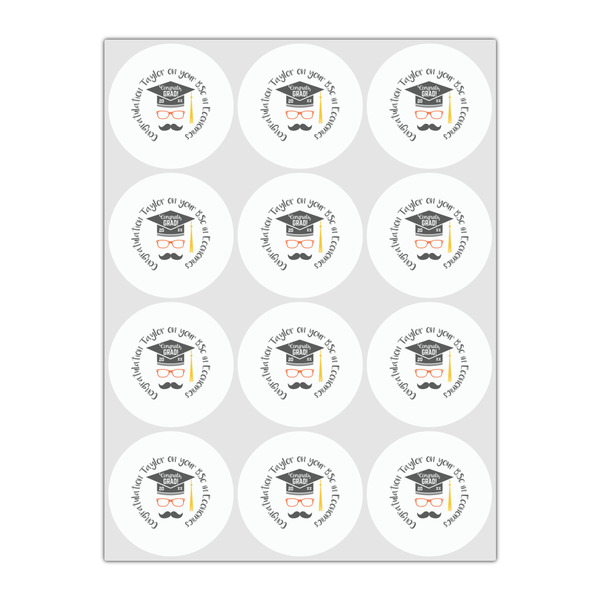 Hipster Graduate Drink Topper - Small - Set of 12