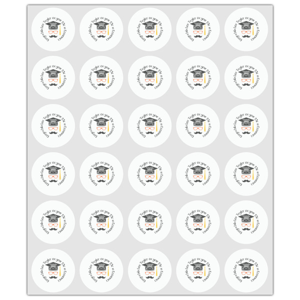 Hipster Graduate Drink Topper - XSmall - Set of 30