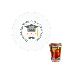 Hipster Graduate Printed Drink Topper - 1.5" (Personalized)