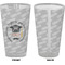 Hipster Graduate Pint Glass - Full Color - Front & Back Views