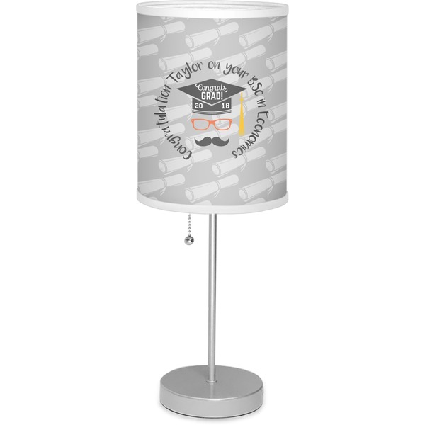 Custom Hipster Graduate 7" Drum Lamp with Shade (Personalized)