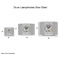 Hipster Graduate Drum Lampshades - Sizing Chart