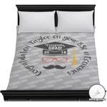 Hipster Graduate Duvet Cover - Full / Queen (Personalized)