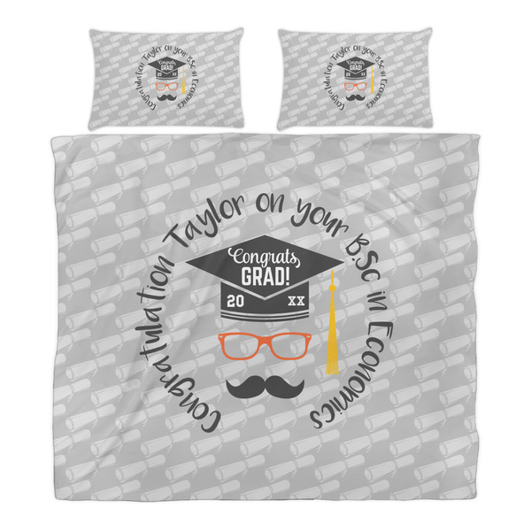 Hipster Graduate Duvet Cover Set - King - Alt Approval