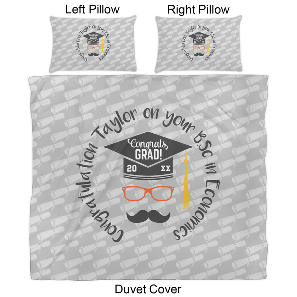 Hipster Graduate Duvet Cover Set - King - Approval