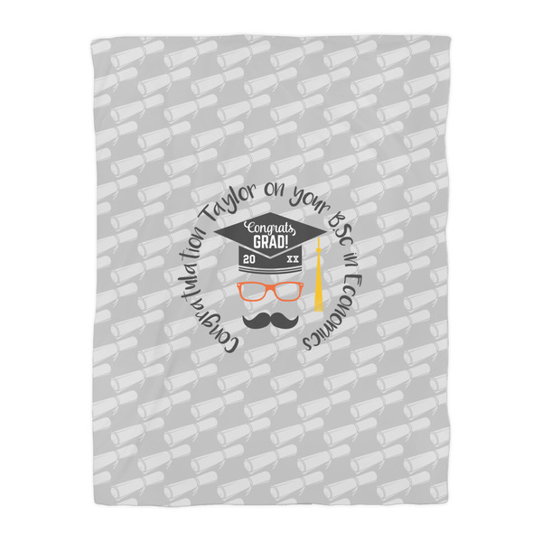 Hipster Graduate Duvet Cover - Twin - Front