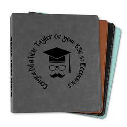 Hipster Graduate Leather Binder - 1" (Personalized)
