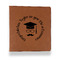 Hipster Graduate Leather Binder - 1" - Rawhide - Front View