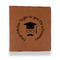 Hipster Graduate Leather Binder - 1" - Rawhide (Personalized)