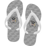 Hipster Graduate Flip Flops - Small (Personalized)