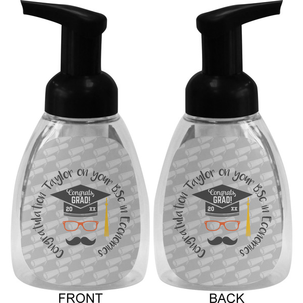 Hipster Graduate Foam Soap Bottle (Front & Back)