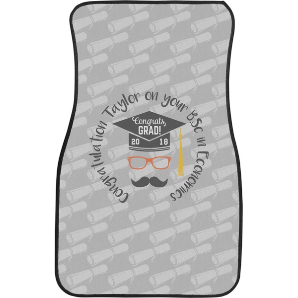 Hipster Graduate Front Seat Car Mat