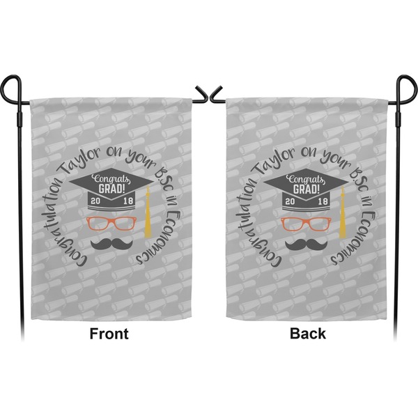 Hipster Graduate Garden Flag - Double Sided Front and Back