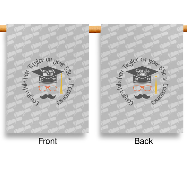 Hipster Graduate Garden Flags - Large - Double Sided - APPROVAL