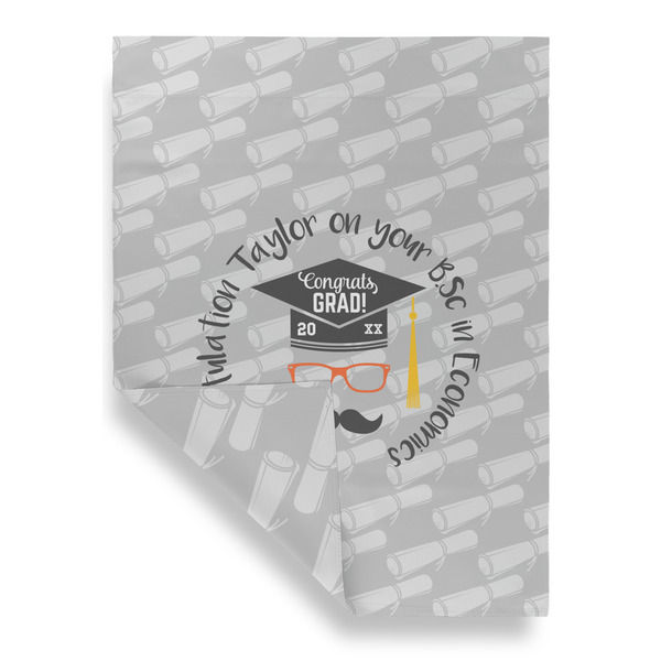 Hipster Graduate Garden Flags - Large - Double Sided - FRONT FOLDED