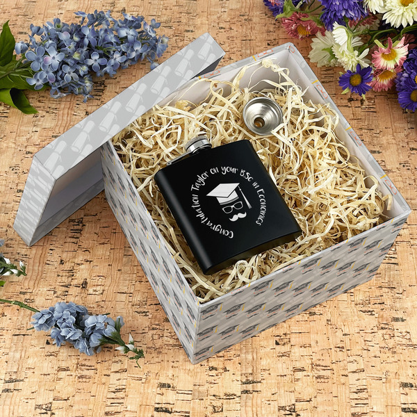 Hipster Graduate Gift Boxes with Lid - Canvas Wrapped - X-Large - In Context