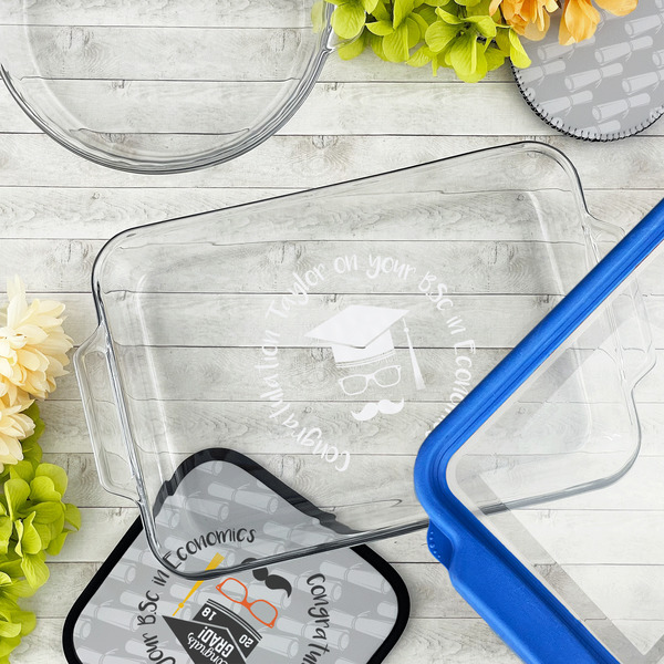 Hipster Graduate Glass Baking Dish - LIFESTYLE (13x9)