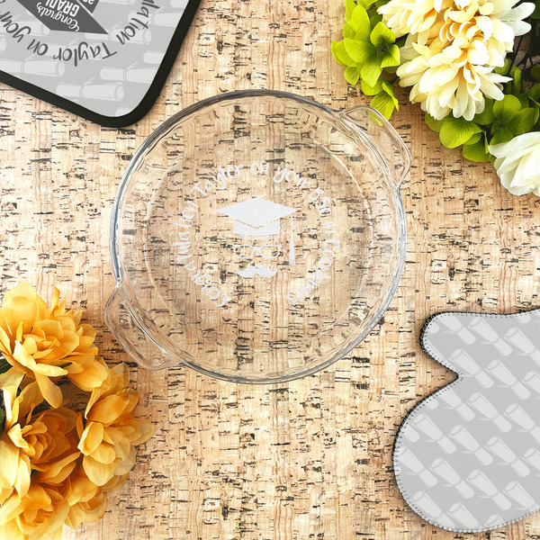 Hipster Graduate Glass Pie Dish - LIFESTYLE