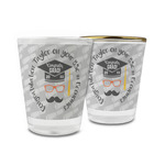 Hipster Graduate Glass Shot Glass - 1.5 oz (Personalized)