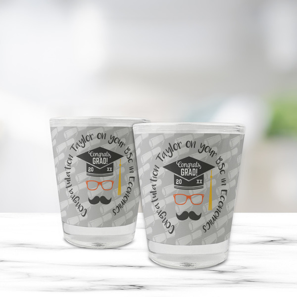 Hipster Graduate Glass Shot Glass - Standard - LIFESTYLE