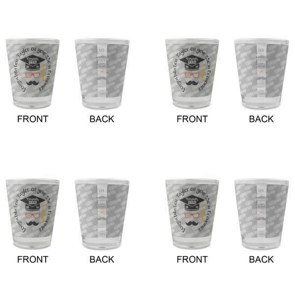 Hipster Graduate Glass Shot Glass - Standard - Set of 4 - APPROVAL