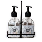 Hipster Graduate Glass Soap & Lotion Bottle Set (Personalized)