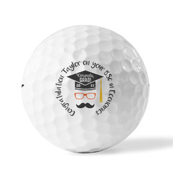 Hipster Graduate Golf Balls (Personalized)