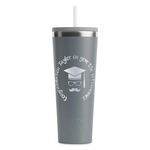 Hipster Graduate RTIC Everyday Tumbler with Straw - 28oz - Grey - Double-Sided (Personalized)