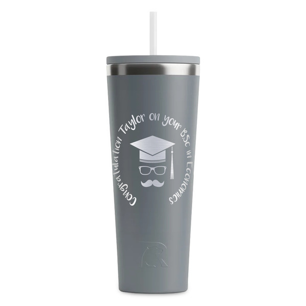 Hipster Graduate Grey RTIC Everyday Tumbler - 28 oz. - Front