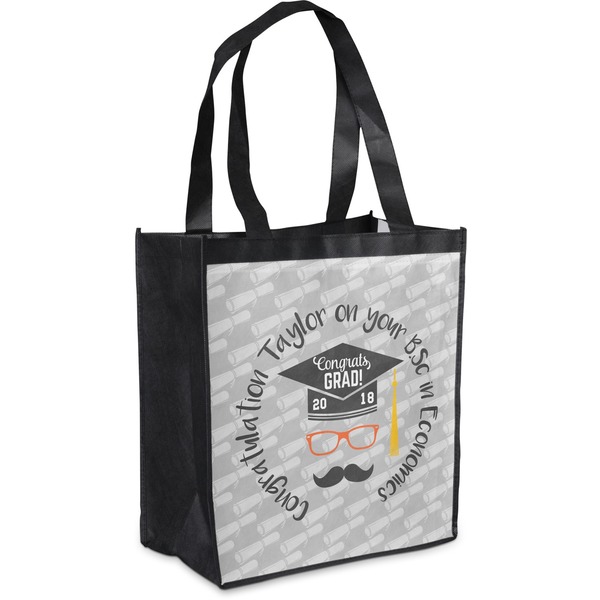 Custom Hipster Graduate Grocery Bag (Personalized)
