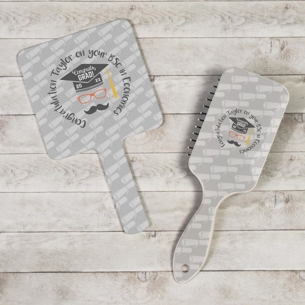 Hipster Graduate Hand Mirrors - In Context