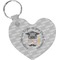Hipster Graduate Heart Keychain (Personalized)