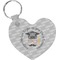 Hipster Graduate Heart Plastic Keychain w/ Name or Text