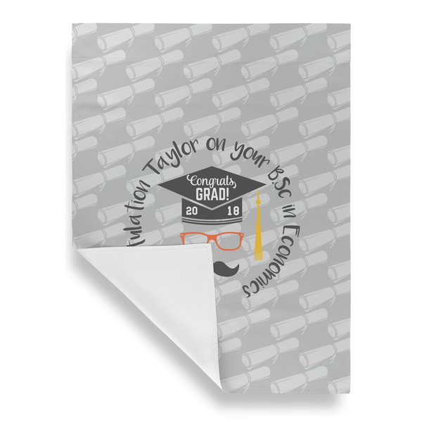 Hipster Graduate House Flags - Single Sided - FRONT FOLDED