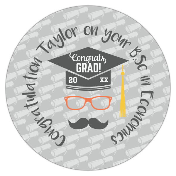 Hipster Graduate Icing Circle - Medium - Single