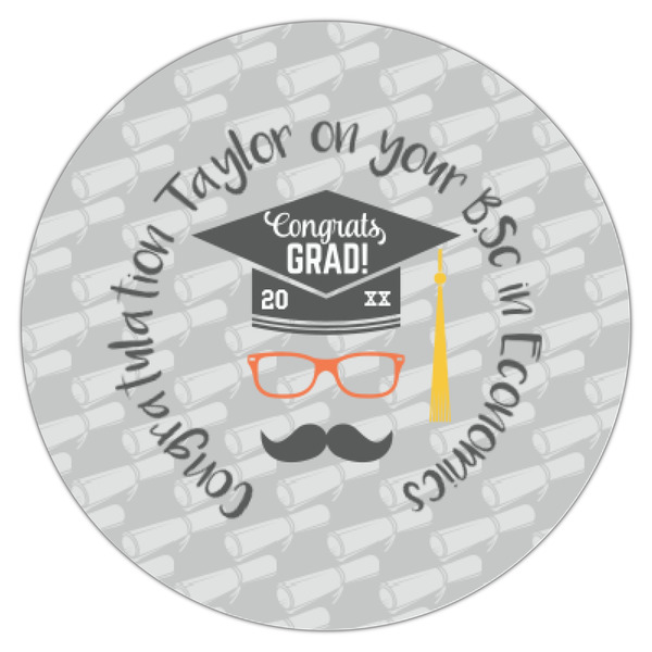 Hipster Graduate Icing Circle - XSmall - Single