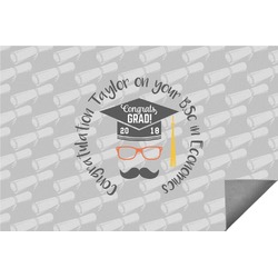 Hipster Graduate Indoor / Outdoor Rug (Personalized)