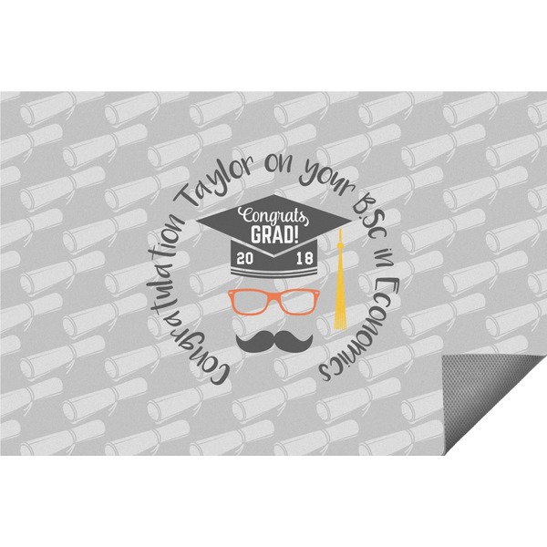 Custom Hipster Graduate Indoor / Outdoor Rug - 2'x3' (Personalized)