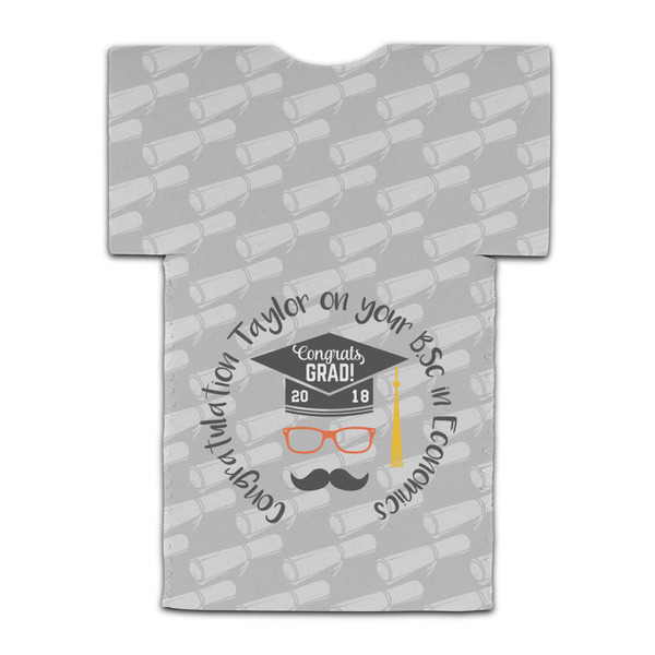 Hipster Graduate Jersey Bottle Cooler - BACK (flat)