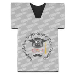 Hipster Graduate Jersey Bottle Cooler (Personalized)