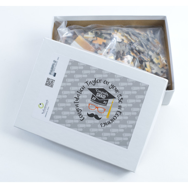 Hipster Graduate Jigsaw Puzzle 252 Piece - Box