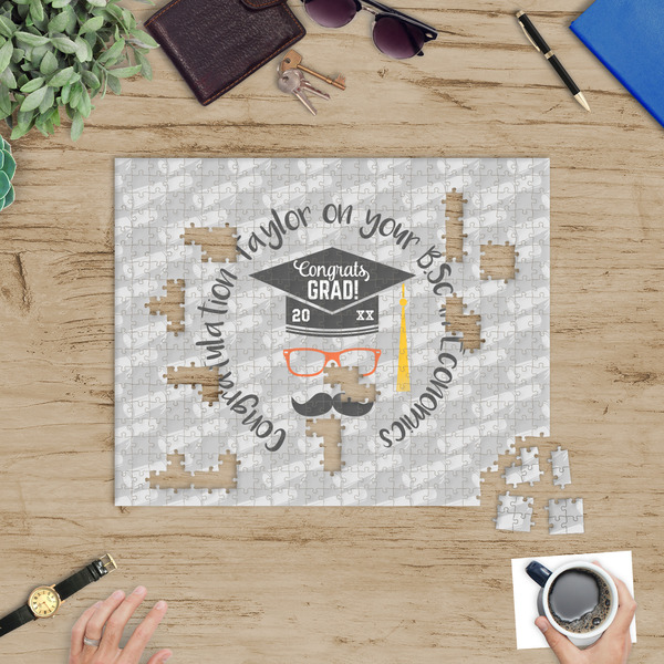 Hipster Graduate Jigsaw Puzzle 500 Piece - In Context