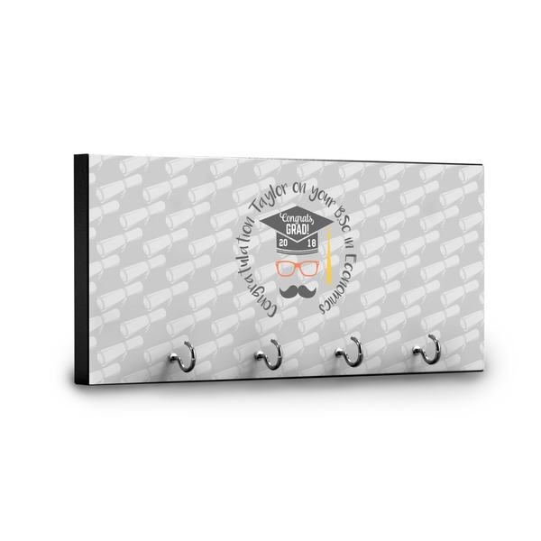 Hipster Graduate Key Hanger - Front View with Hooks